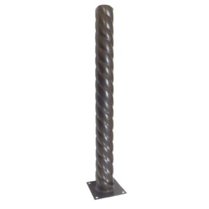 Опора металлическая витая 1,8м"Спираль 45", серебро