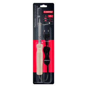Паяльник электрический, 25 Вт, с дерев. рукояткой, шнур 1.1 м, smartbuy tools sbt si 01